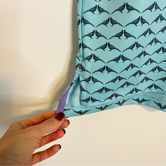 Greyson Siamese Turtle Dove Polo Shirt Size Small Golf Preppy - Picture 6 of 9